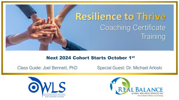 Resilience-to-Thrive Coaching - 2024 (Oct-Nov)