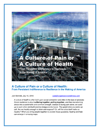 (Download) A Culture of Pain or a Culture of Health